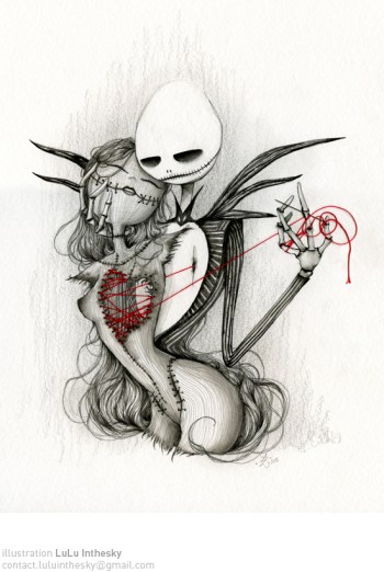 Used with permission from the artist, Lulu Inthesky.  See www.luluinthesky.fr to see more of her artwork.