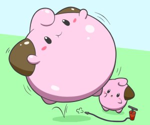 Used with permission from the artist, selphy6.  The pic can be found at: http://selphy6.deviantart.com/art/Cleffa-playing-balloon-380231141
